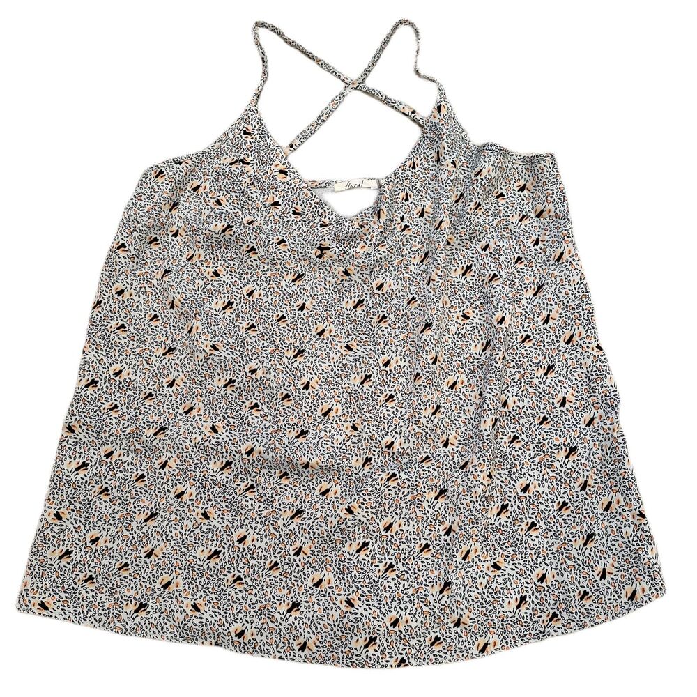 Floreat Anthropologie Pale Blue Print Satin Cami Women's Size XS